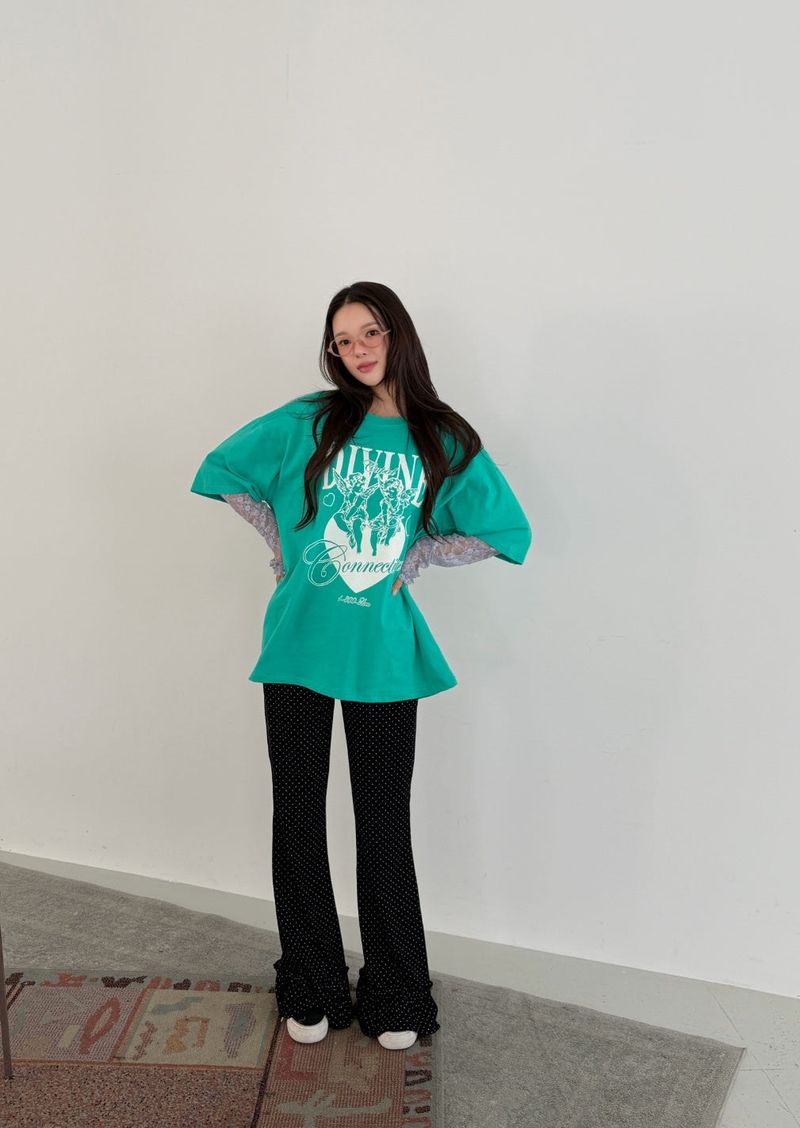 ANGEL Lace Layered T-shirt