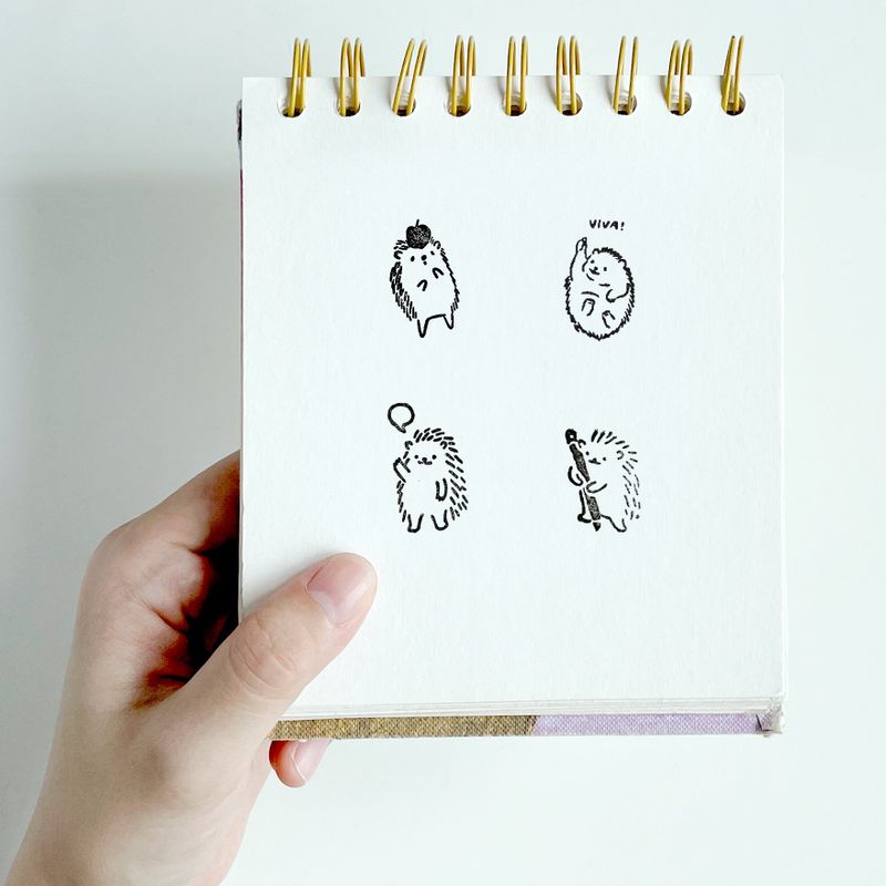 NO NOT NEVER（ノーノットネバー）の「[Woodstamp] 4 types of hedgehogs（Miscellaneous Goods/Stationery）」