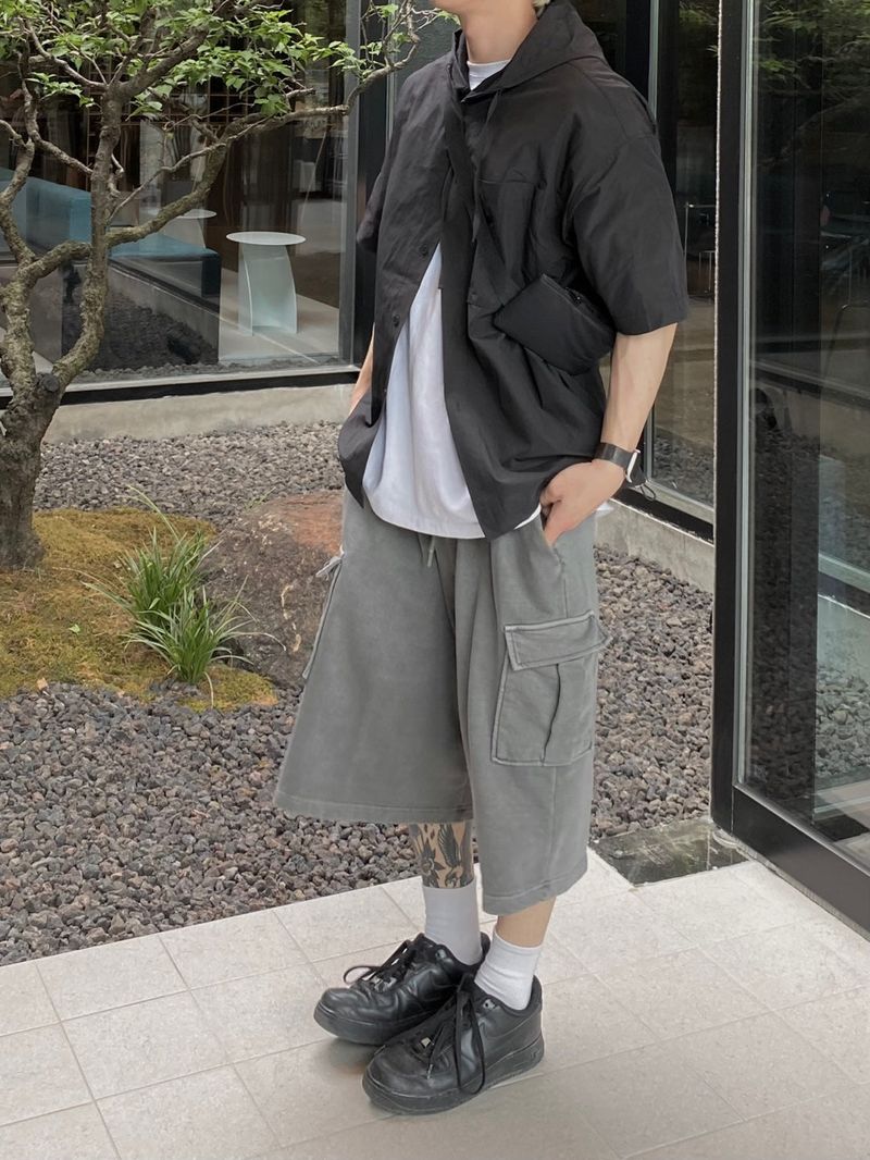Pigment Sweat Cargo Half Pants 3C