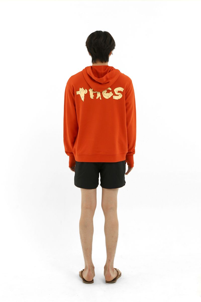 CATHY AND BROOK STORY GLOVE HOODIE (ORANGE)