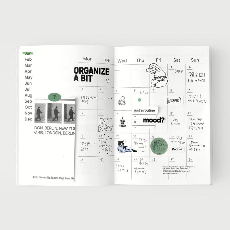 oab organize diary / soft cover