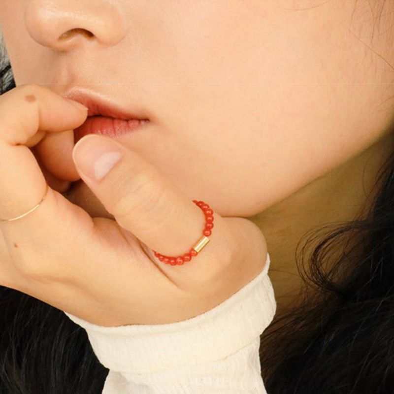 Less is more(レスイズモア)の「CORAL BEADS RING(Accessories)」