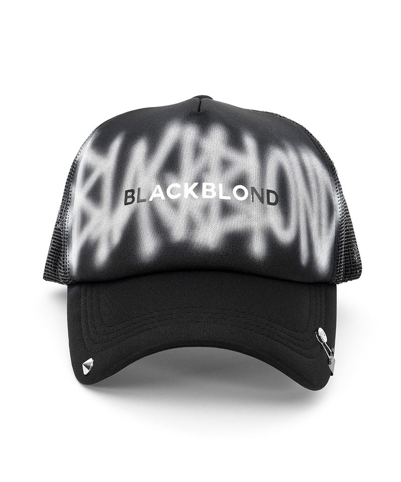 BBD グラフィティメタルロゴトラッカーメッシュキャップ ダークバージョン(Black)