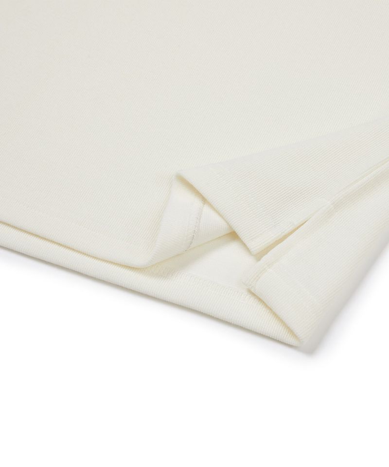 half neck essential long sleeve ivory