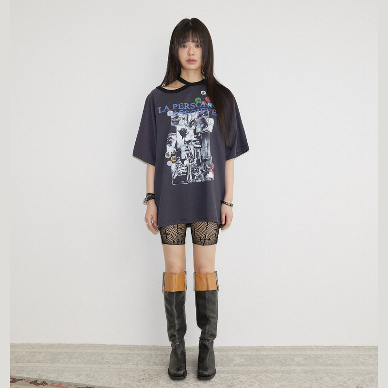  CHOKER ROCK T-SHIRT NAVY