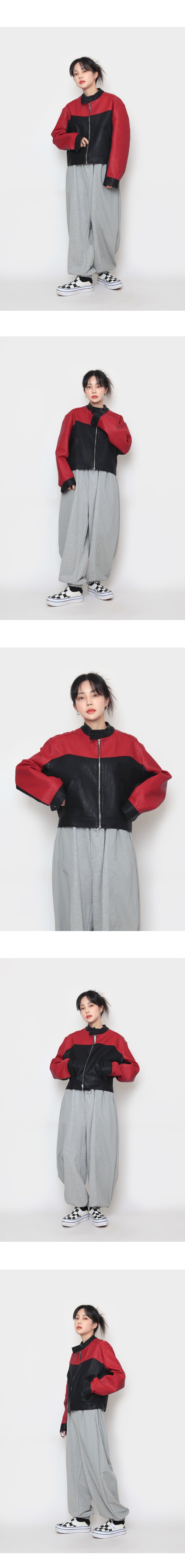 Racing Crop Leather Jacket