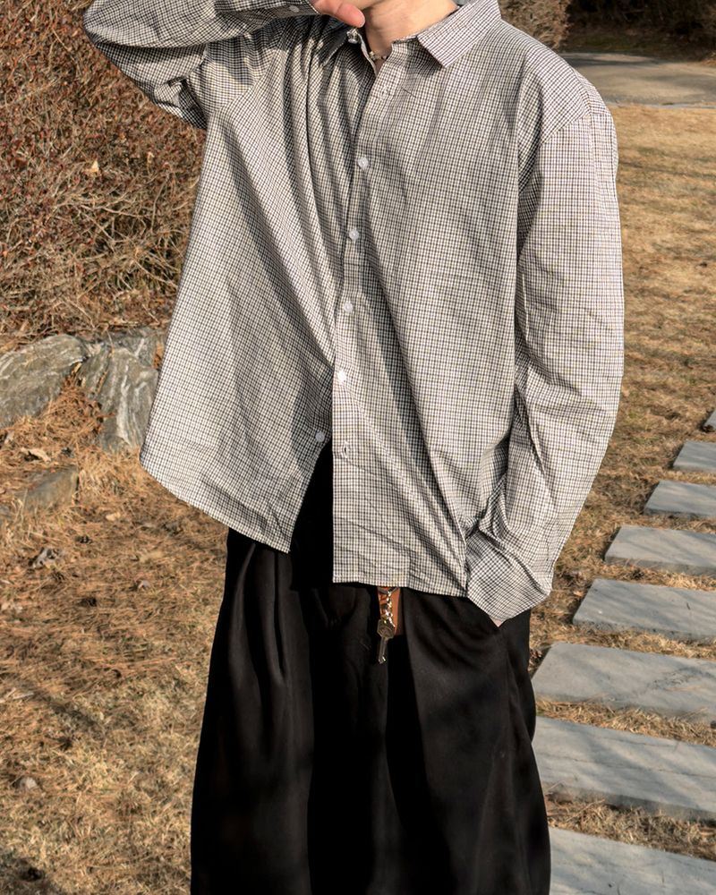 Better Mini-Check Cotton Shirt