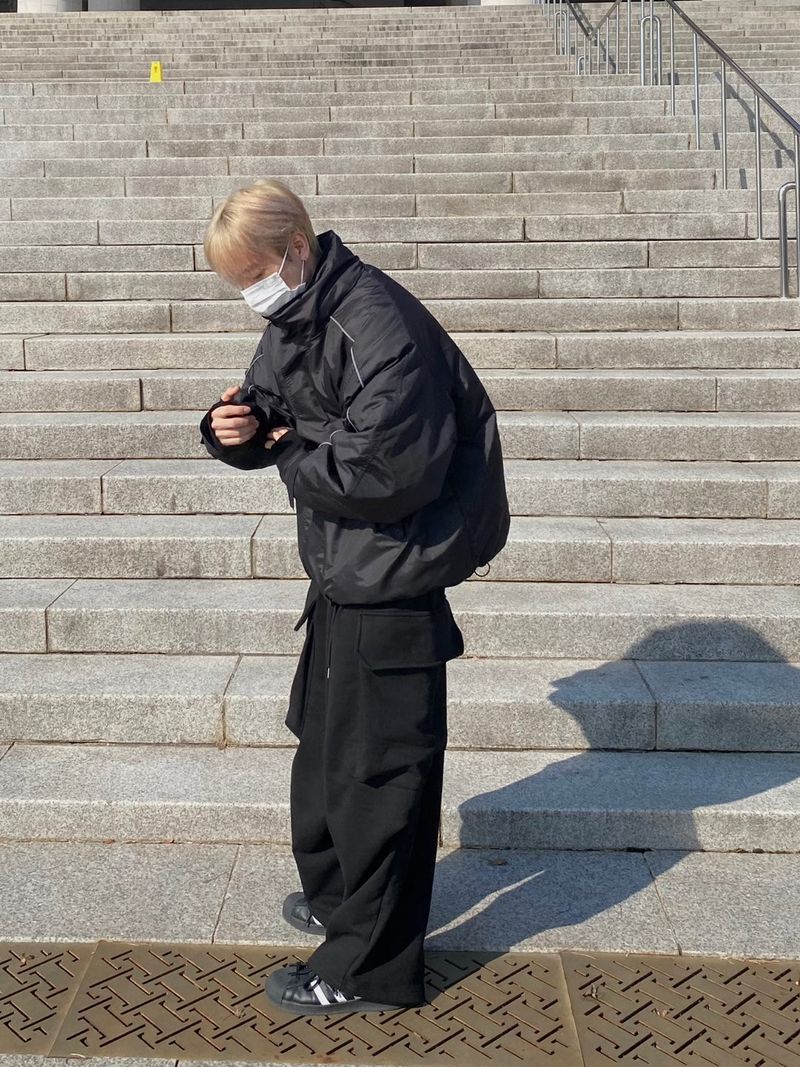 Flicker Cargo Sweat Balloon Pants 2C