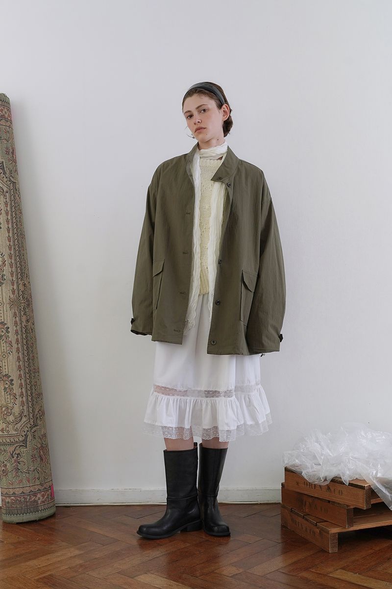 Faye lace skirt_ivory