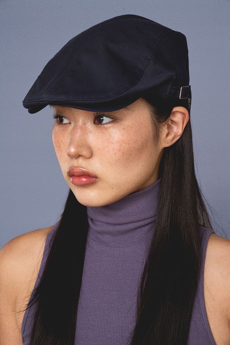 RIBBON HUNTING CAP / NAVY