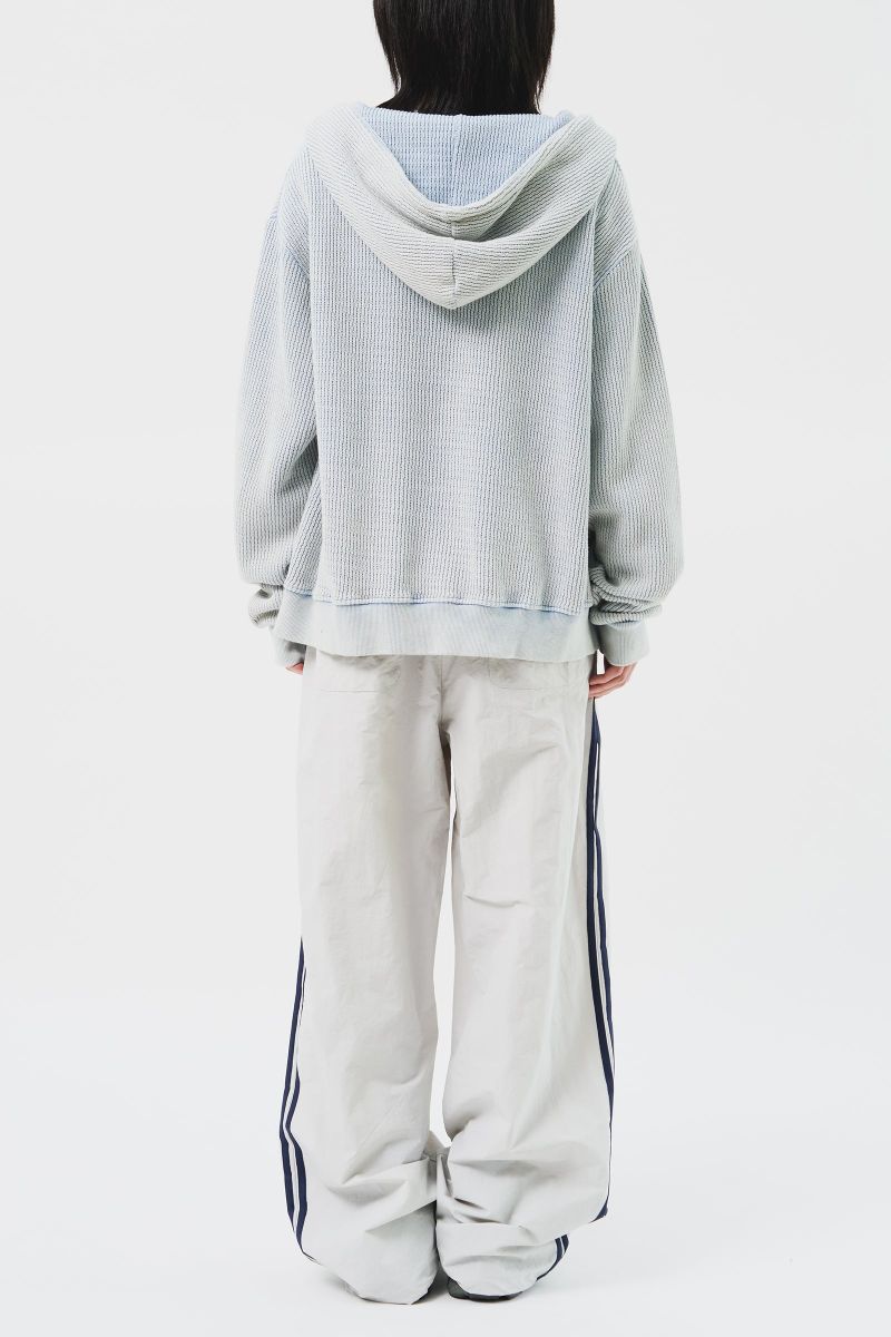 Luar Washed Knitted Zip Hoodie (3color)