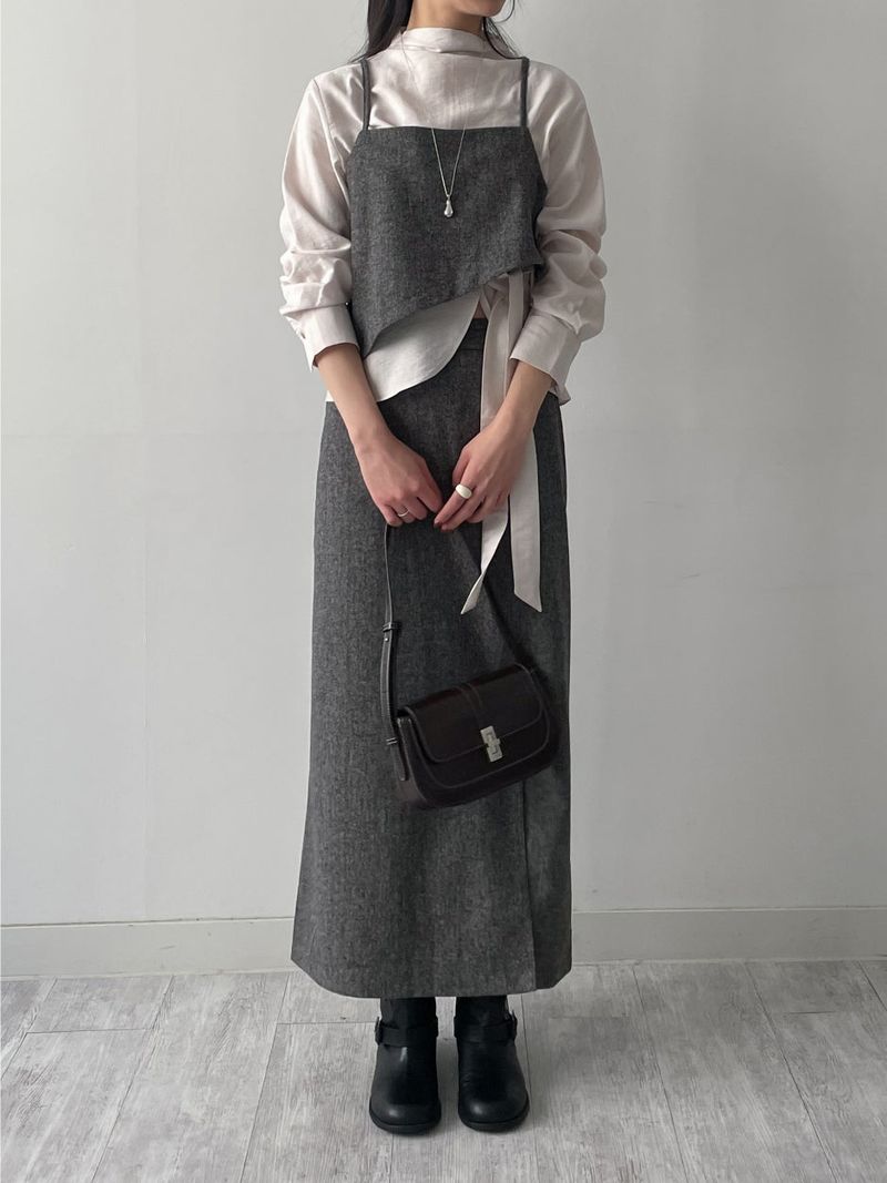 Janna Wrap Mock Neck Blouse
