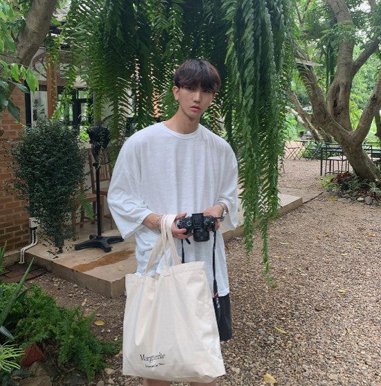 Perfect Slub 3/4 Sleeve Box T (5color)