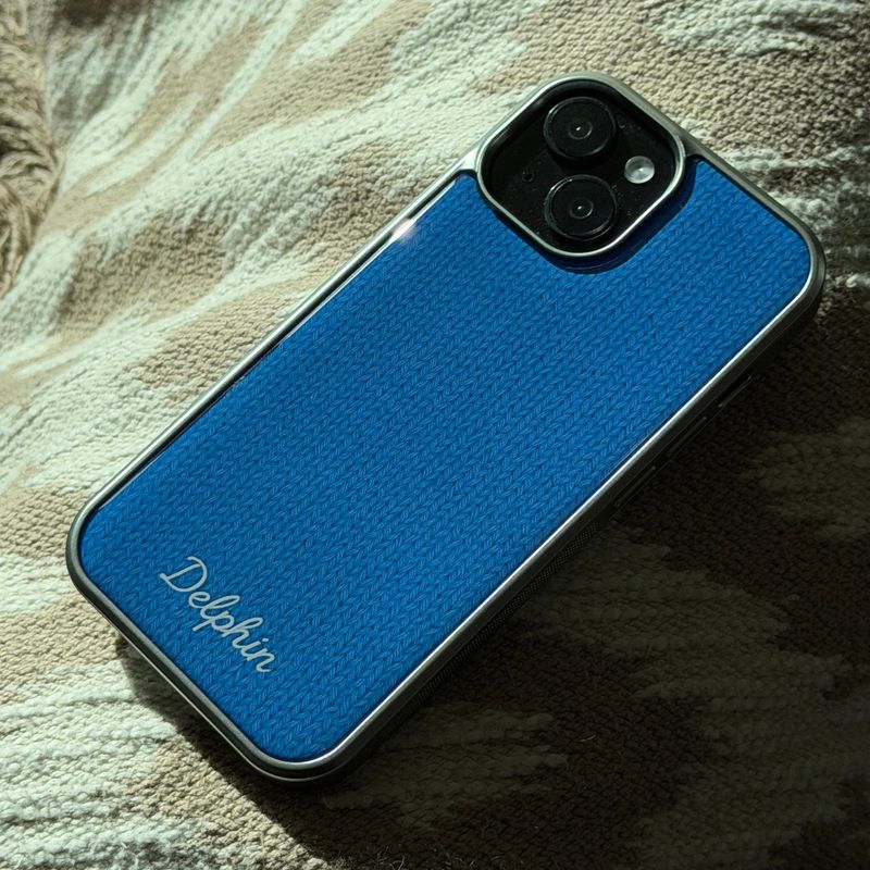 EMBROIDERY KNIT EPOXY CASE_BLUE