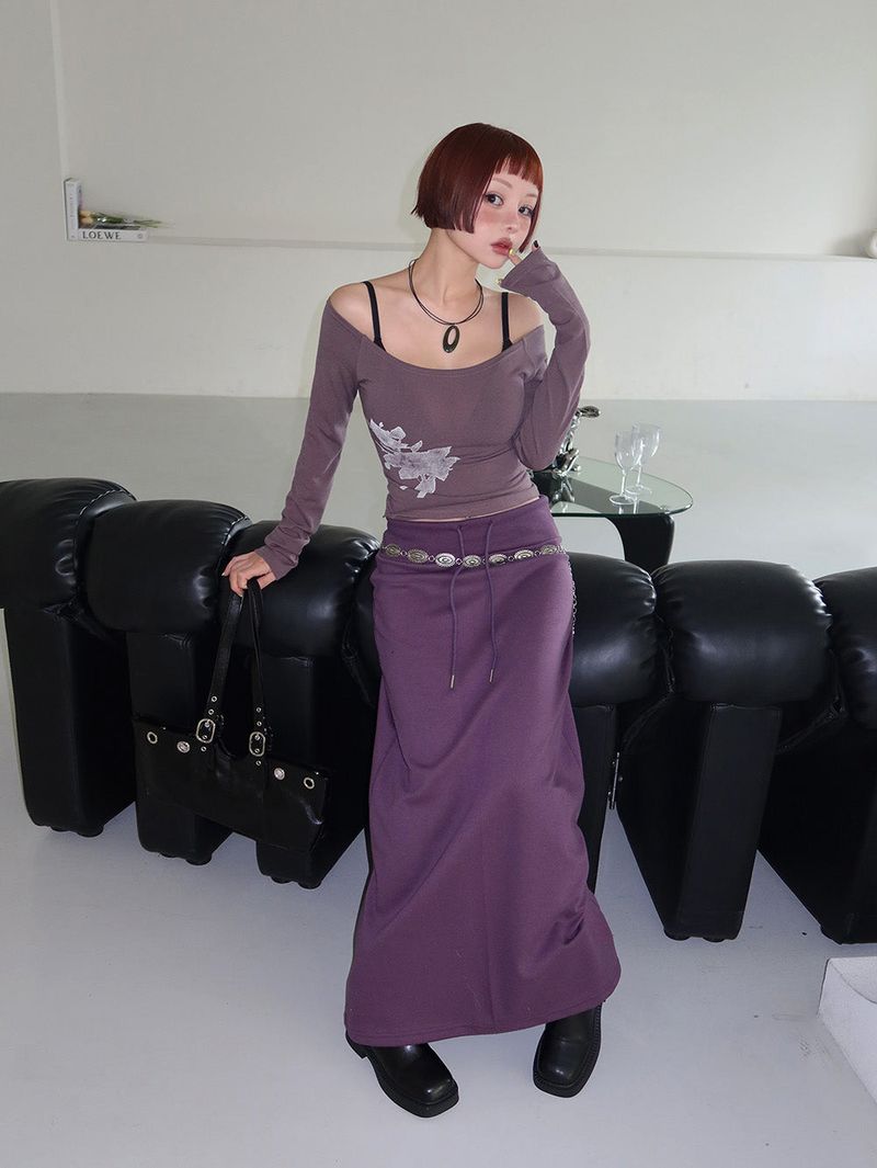 Delight-J（ディライトジェイ）の「6 color cotton maxi long skirt（Skirts）」