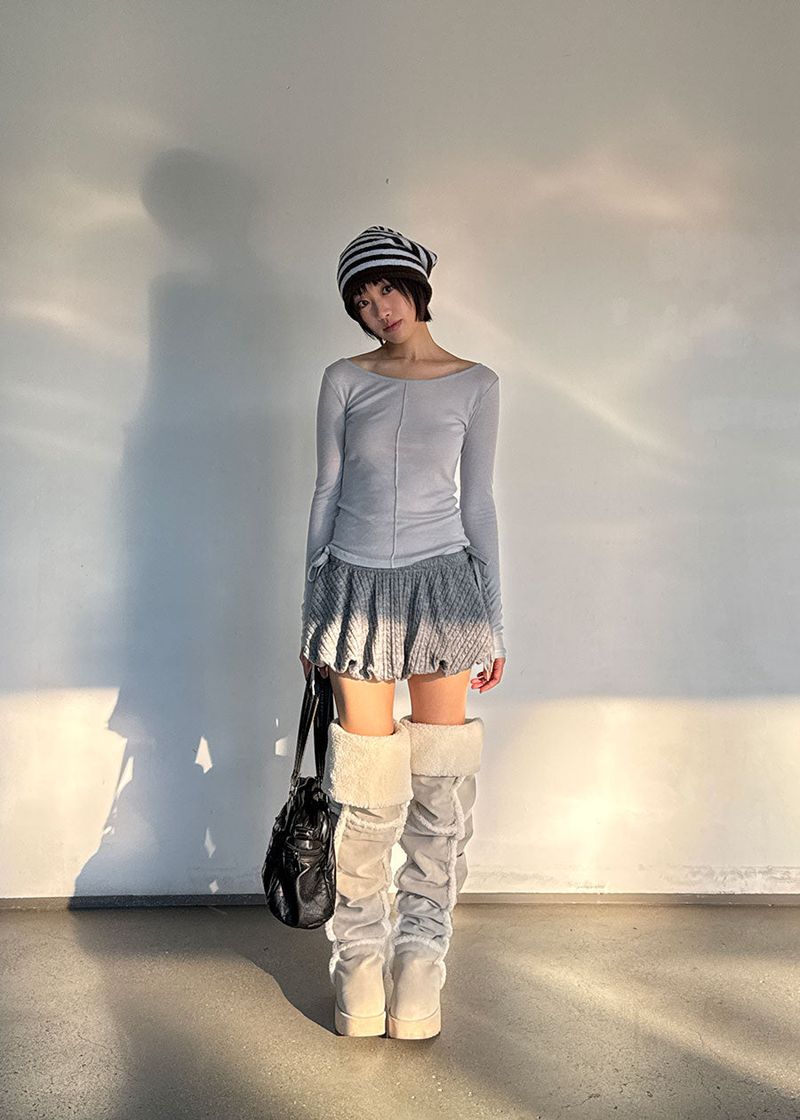 CABLE PUMPKIN SKIRT