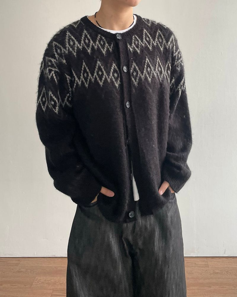 Woolf Argyle Cardigan