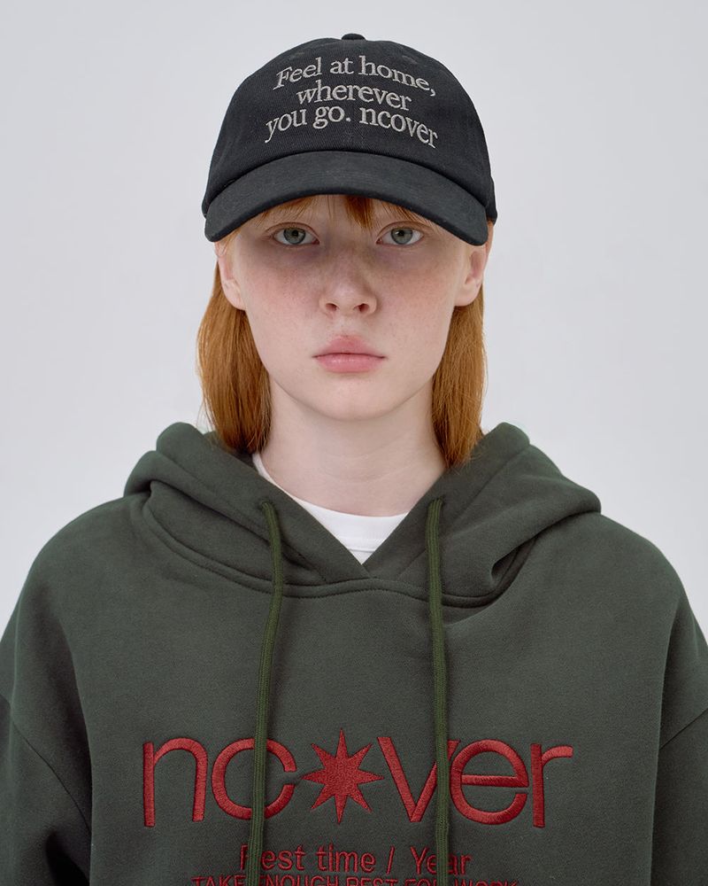 POINT LOGO HOODIE - CHARCOAL