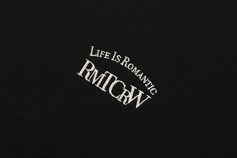 FLOWER RIBBON SWEAT SHIRT_BLACK