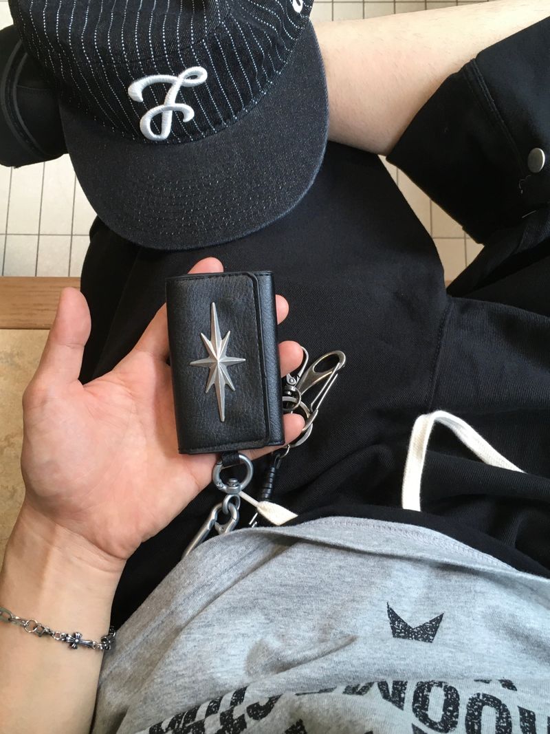 SSROOM(エスエスルーム)の「プルール ウォレット キーリング(BLACK)(アクセサリー)」