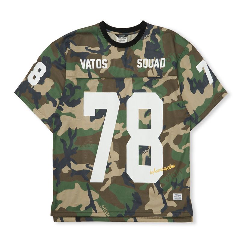Mesh Oversized T-shirts Camouflage