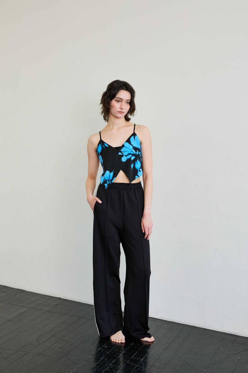 FLUTTER TOP / BLUE