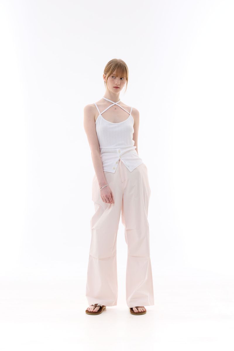 BIJOU PPINTUCK BANDING PANTS / PINK