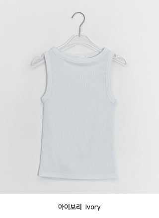 Royan Color Round Ribbed Sleeveless