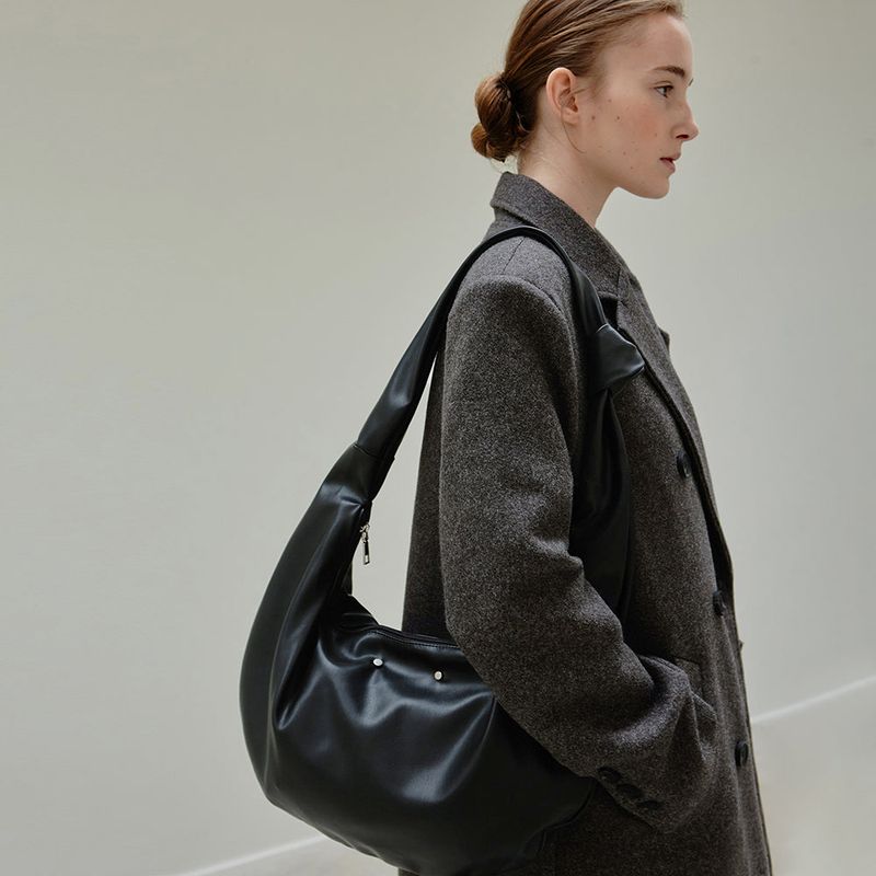 NICK&NICOLE(ニック&ニコール)の「SHOULDER KNOT BAG_BLACK(Bags)」