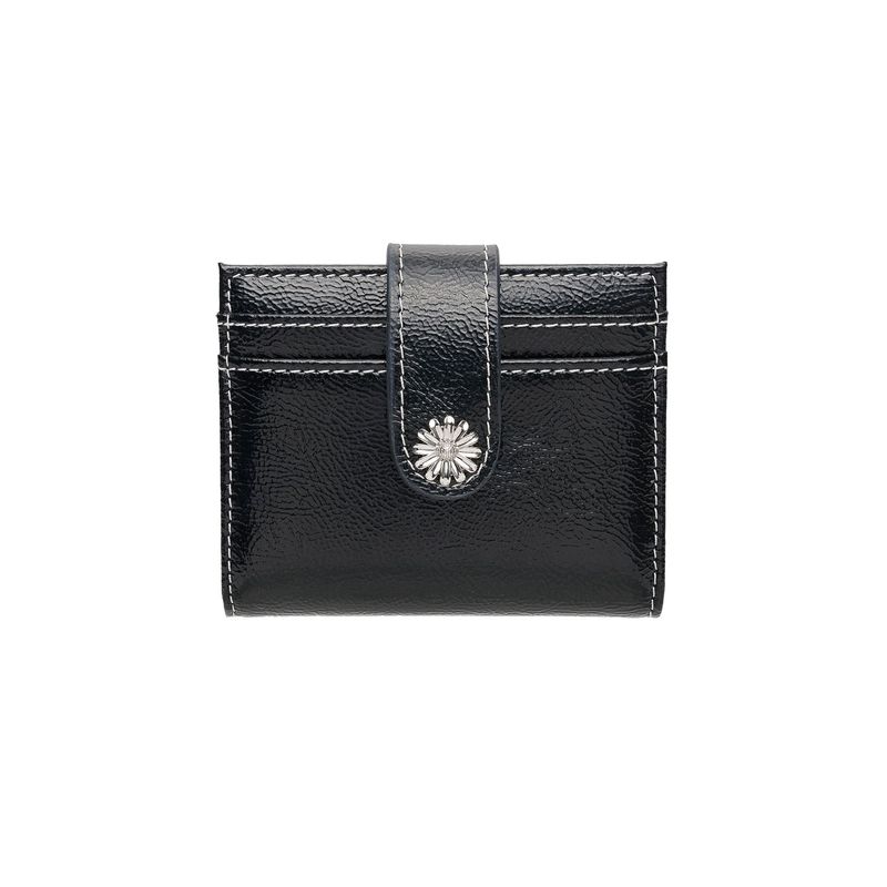 Mini Daisy Photo Slot Card Holder Card Wallet black