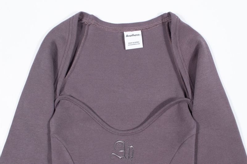 SQUARE NECK BOLERO TOP (Cocoa)