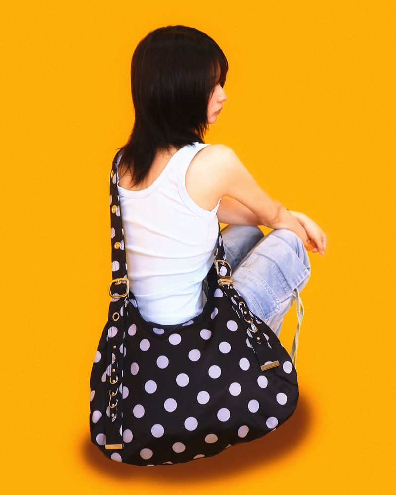 dot big-belt shoulder bag