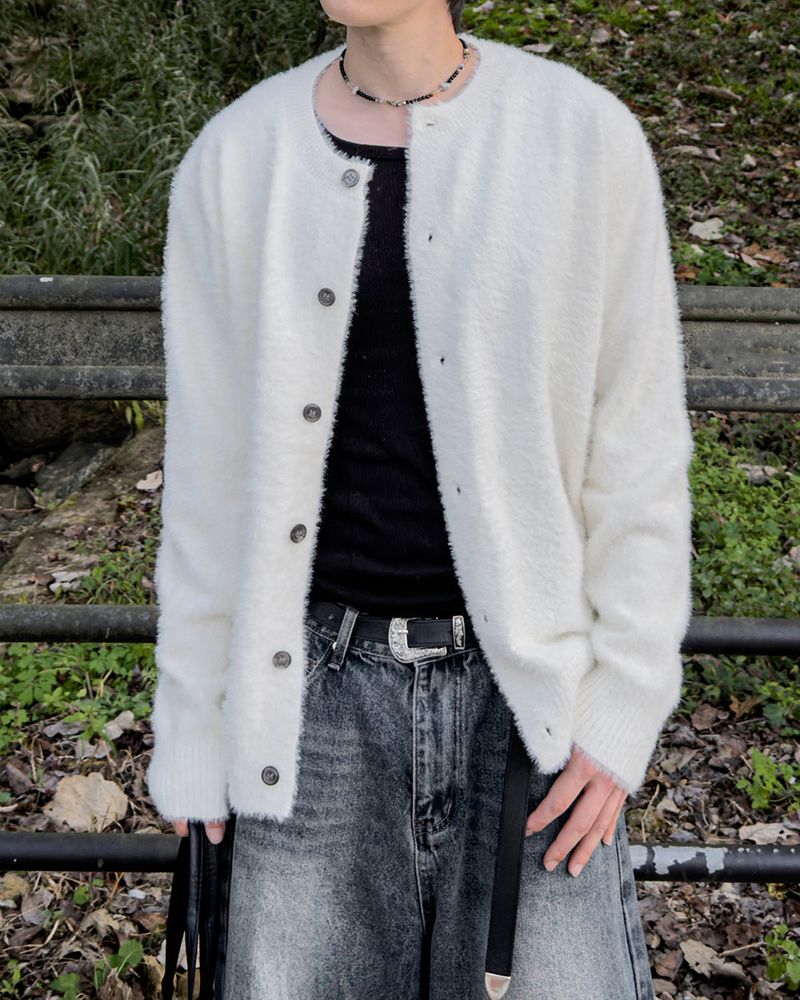 Halo Angora Round Cardigan