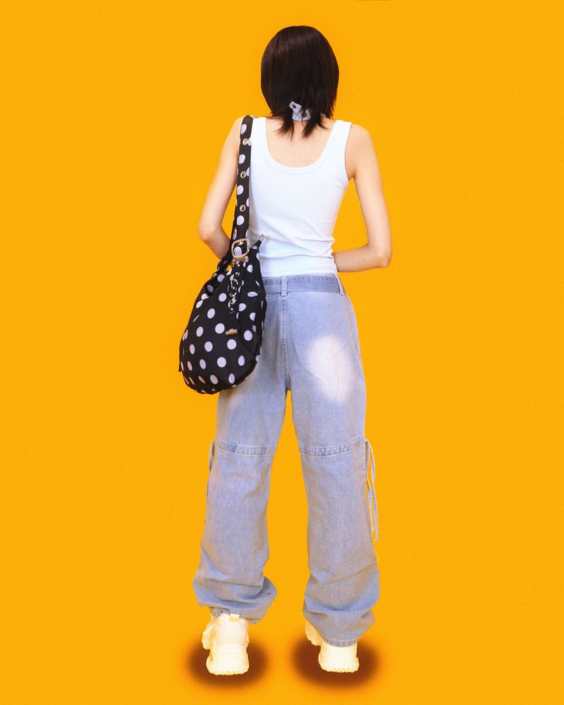 dot big-belt shoulder bag