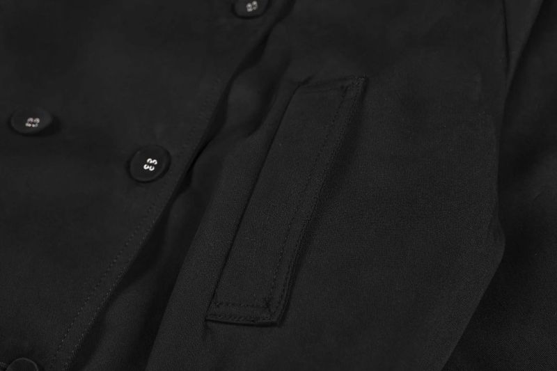 Chloe High-Neck Double Short Trench