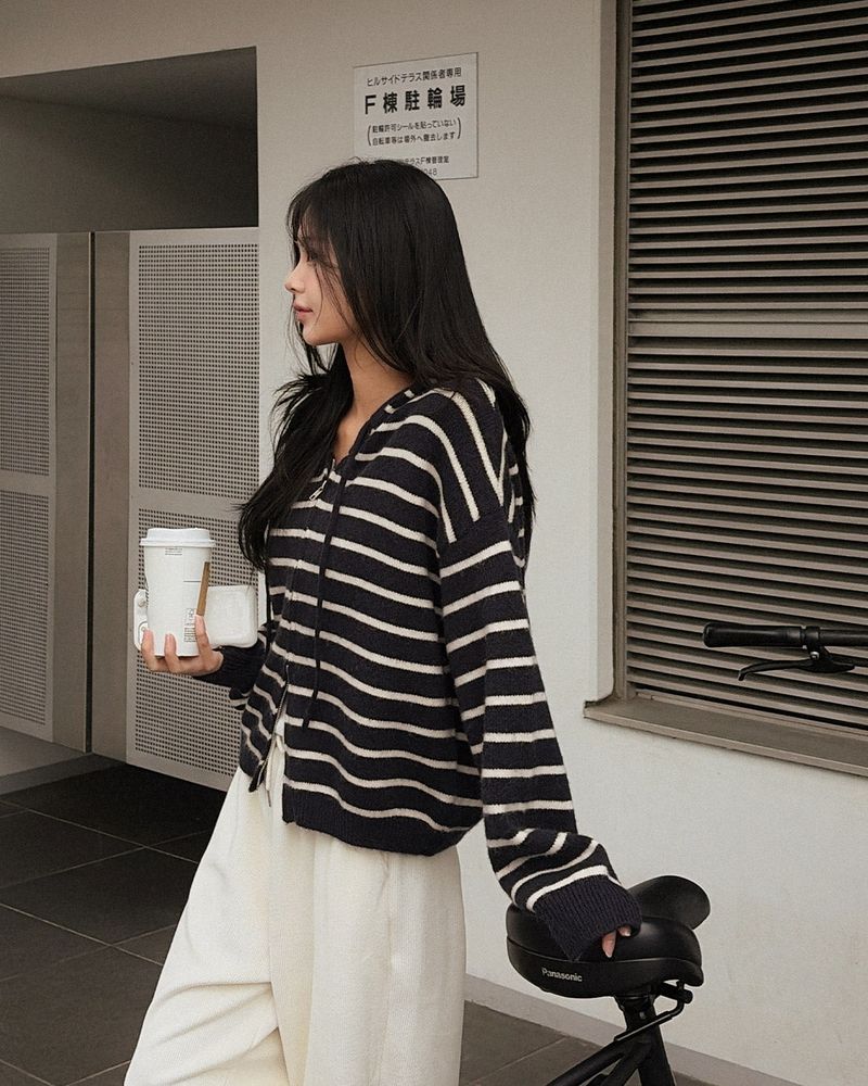 Nive Stripe Hood Zip-Up