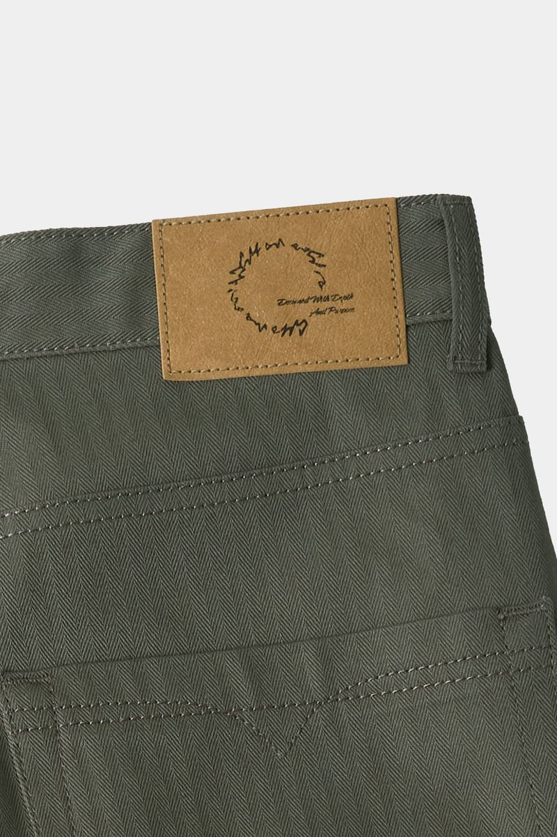 Semi Curved Herringbone Twill Pants (Khaki)