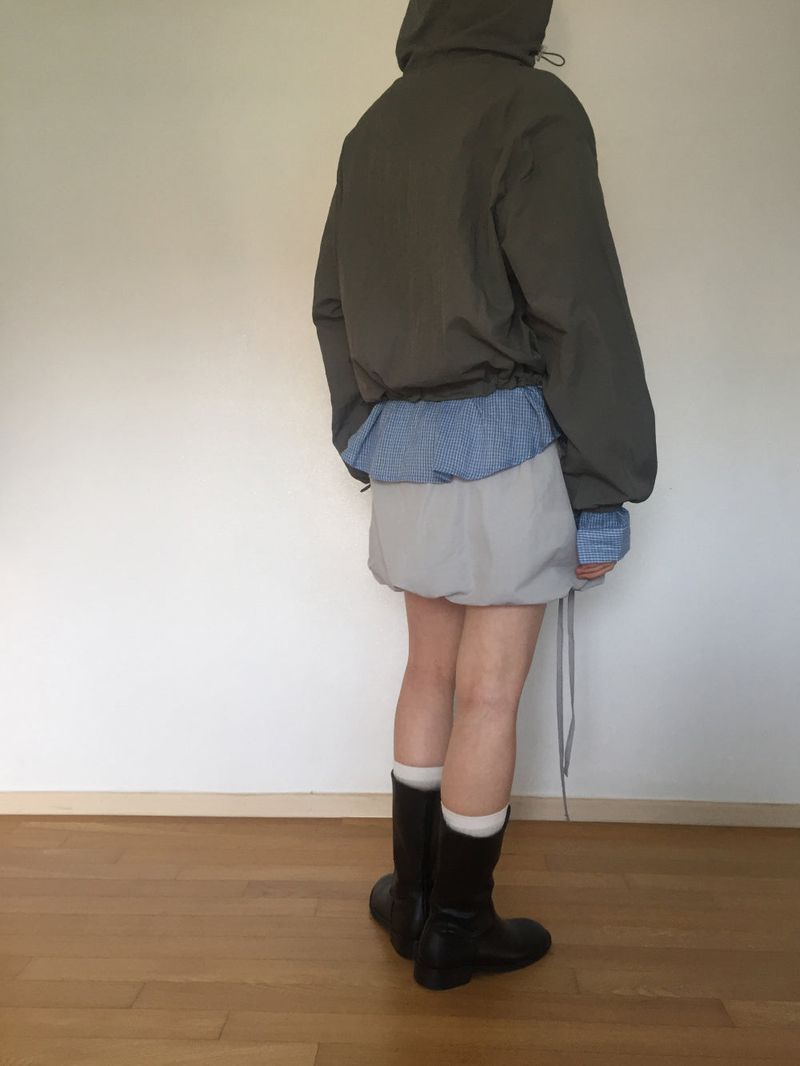 Tie Balloon Mini Skirt (4 colors)