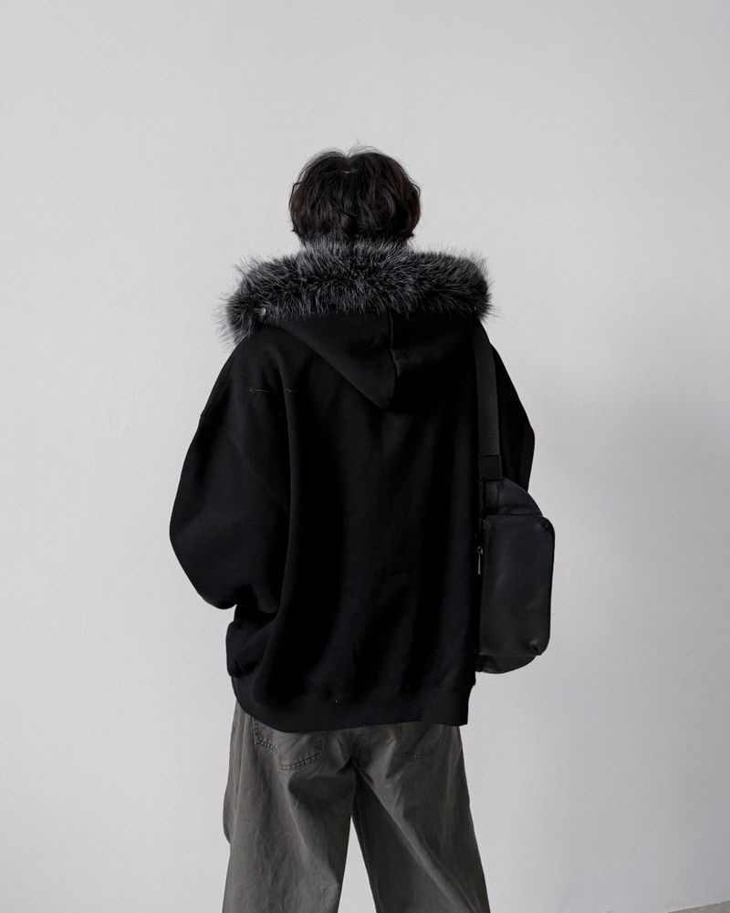 Piercing Raccoon Hood Zip-Up