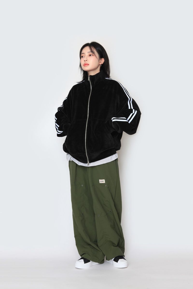 eyelet string nylon pants