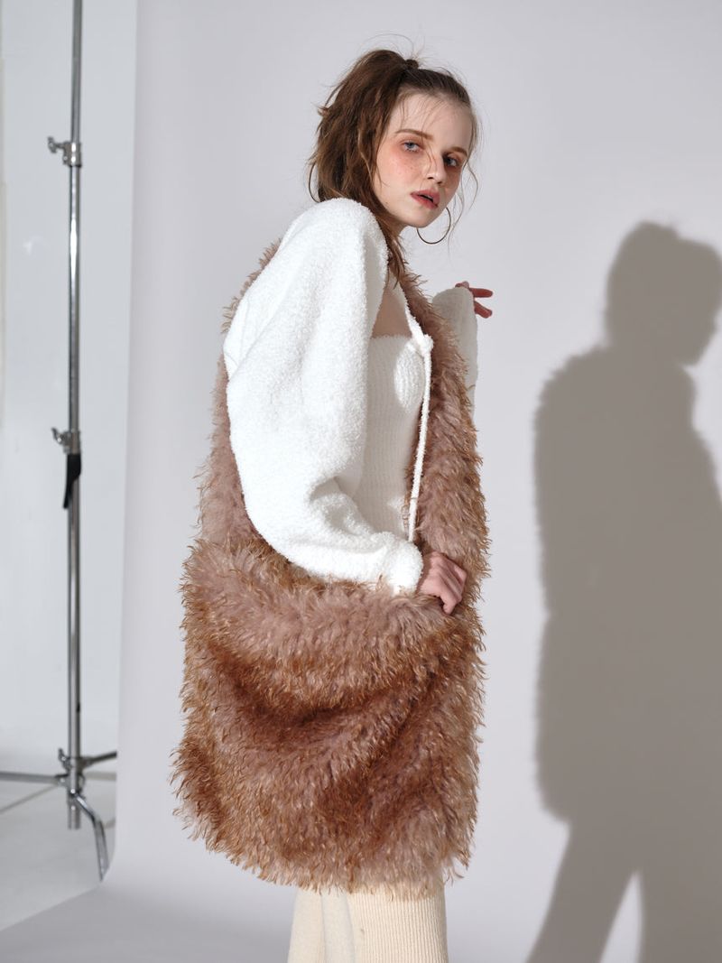 FUR BIG CROSS BAG