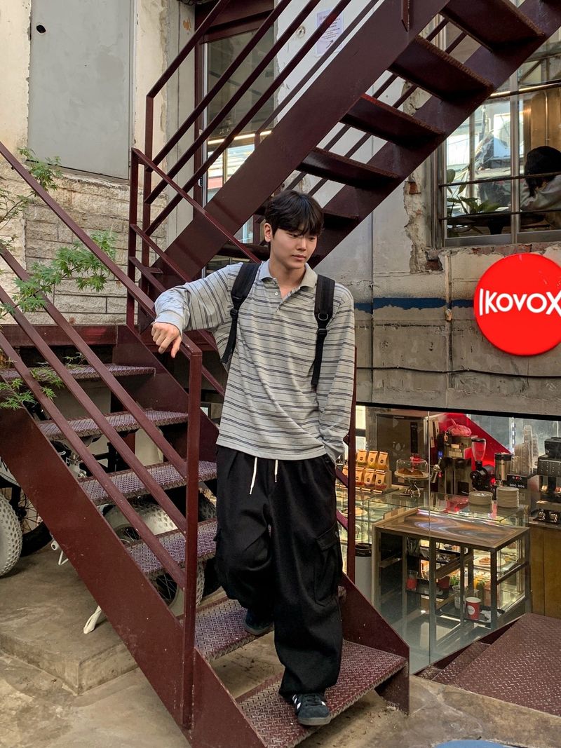 Dean Button Cargo Sweat Pants