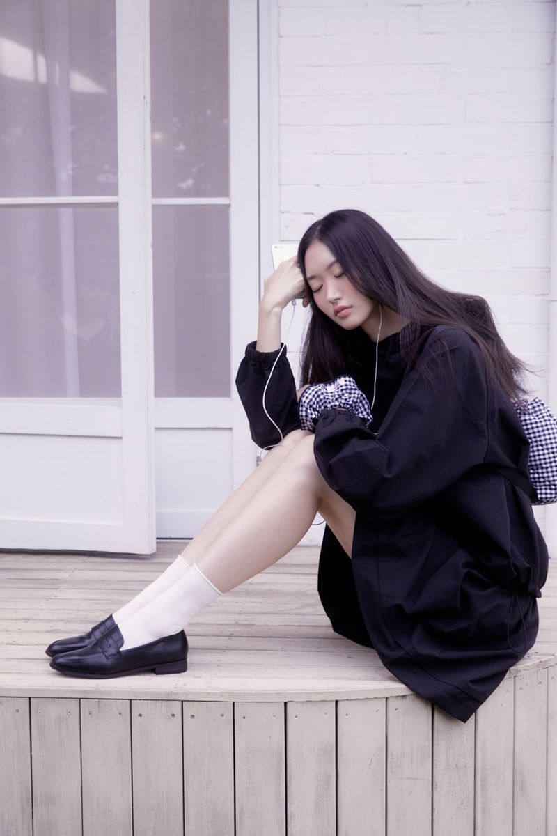Pintuck shirring mini skirt (BLACK)