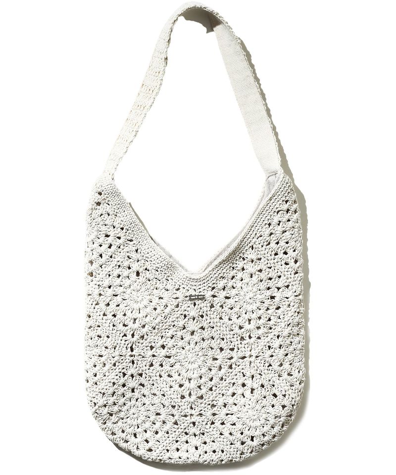 TRIP LE SENS（トリプルセンス）の「Floral Crochet Round Shoulder Bag_White  （Bags）」