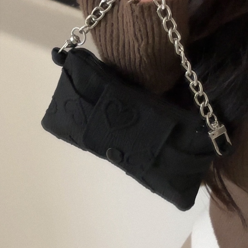 heart chain wallet bag_width (3color)
