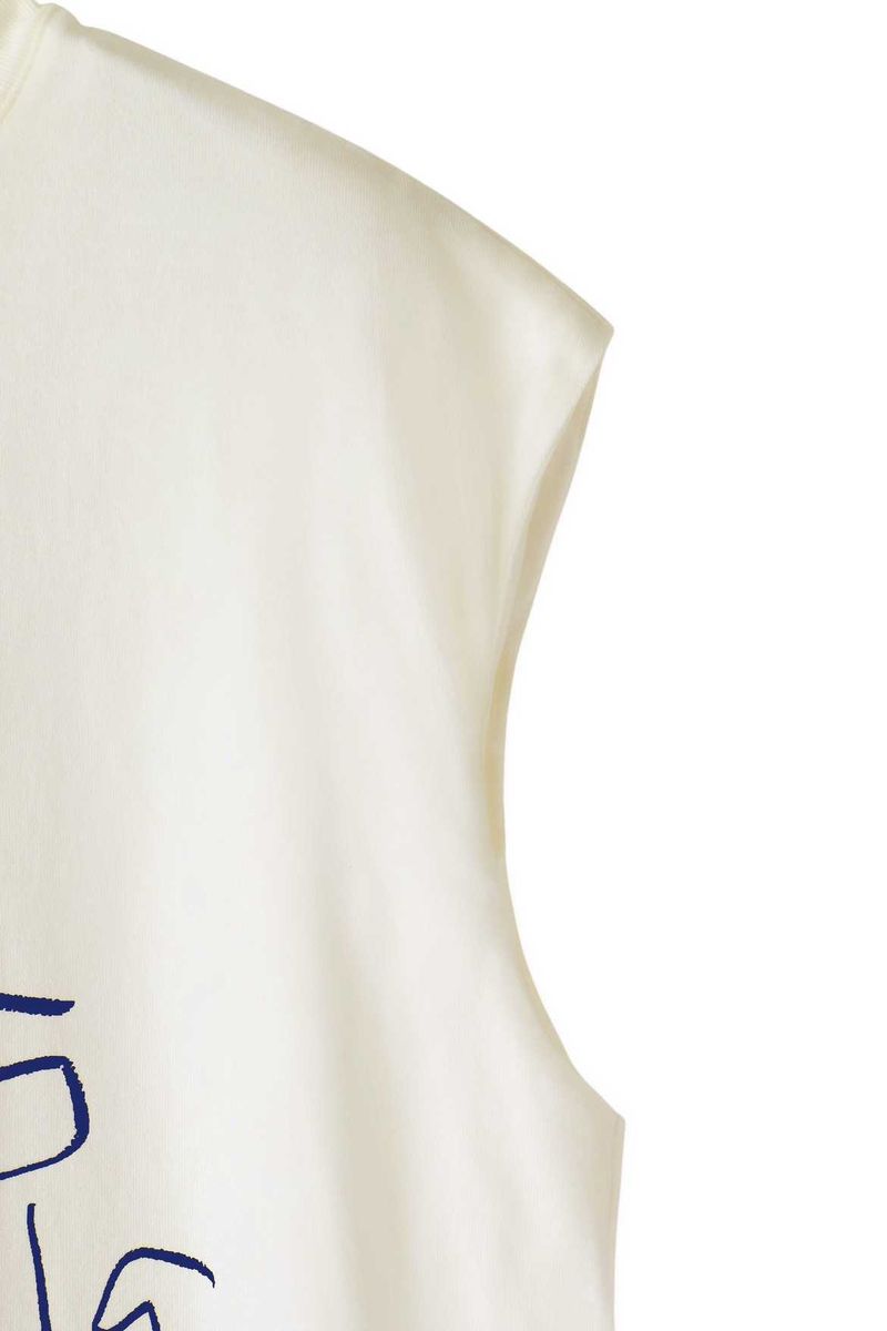 NO SLEEVE PRINT TEE