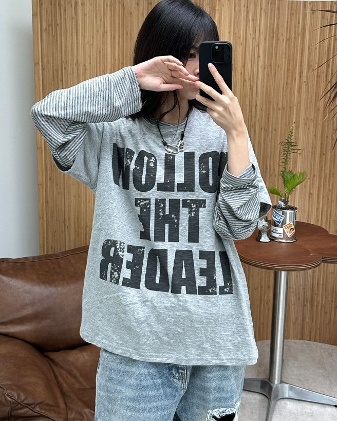 Aaron Loose Fit Striped Long Sleeve