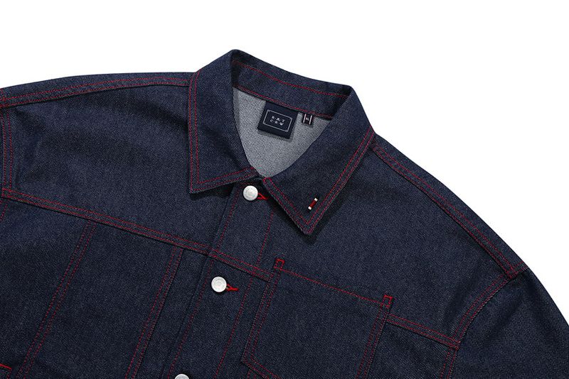 STITCH DENIM TRUCKER JACKET_BLUE