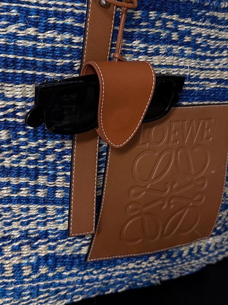 [Real Leather] Stitch Clip Sunglasses Holder