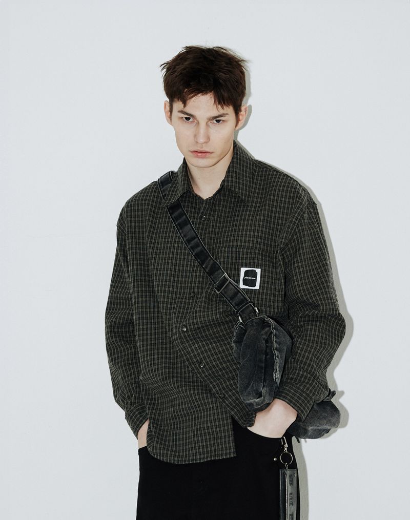 AAMBITION(アアンビション)の「Vintage Check Shirts (Woodie-charcoal)(Tops)」